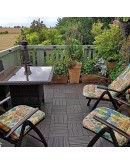 Декинг плочи WPC кафяви 30х30х2.2см